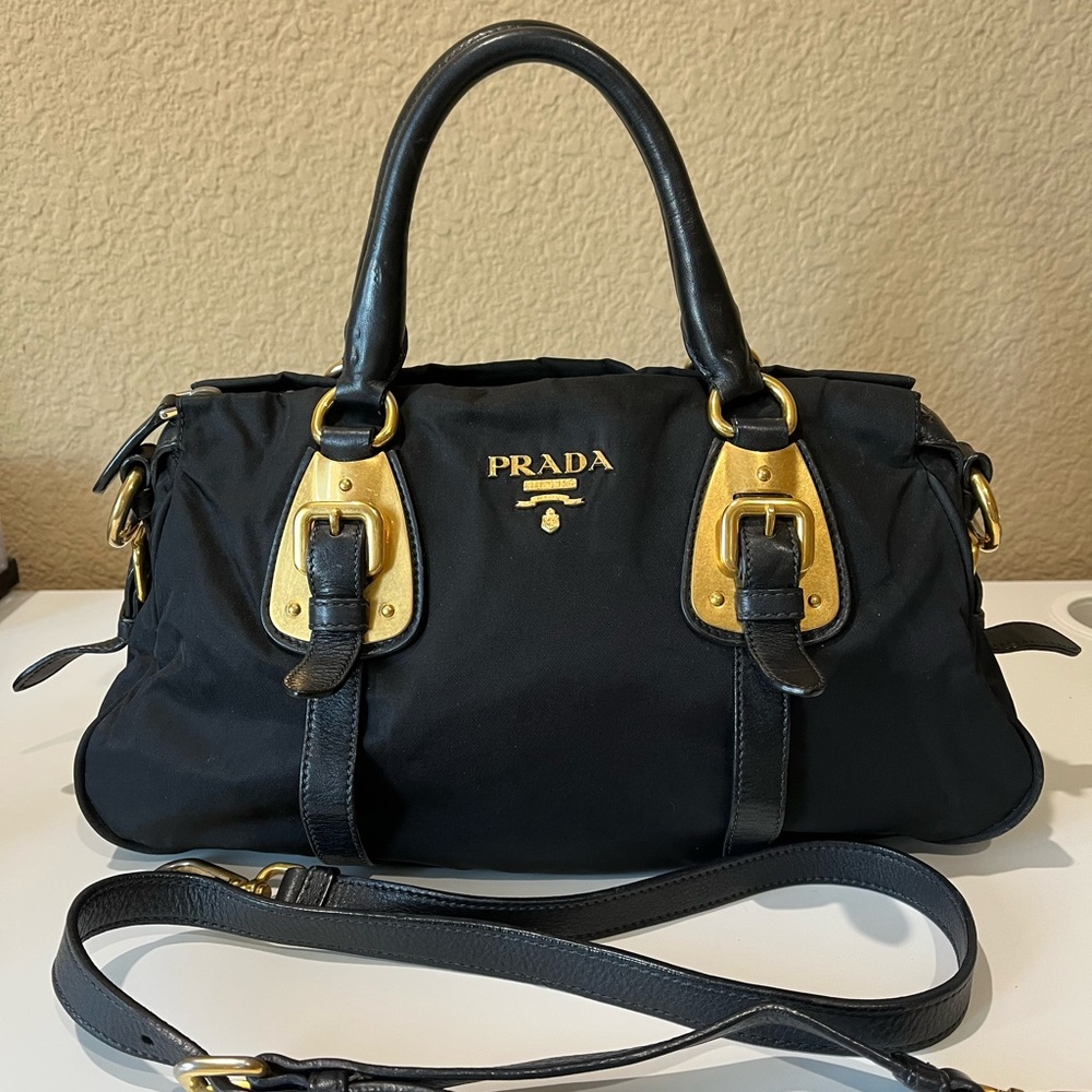 PRADA Black Nylon 2Way Bag - Picture 5 of 16